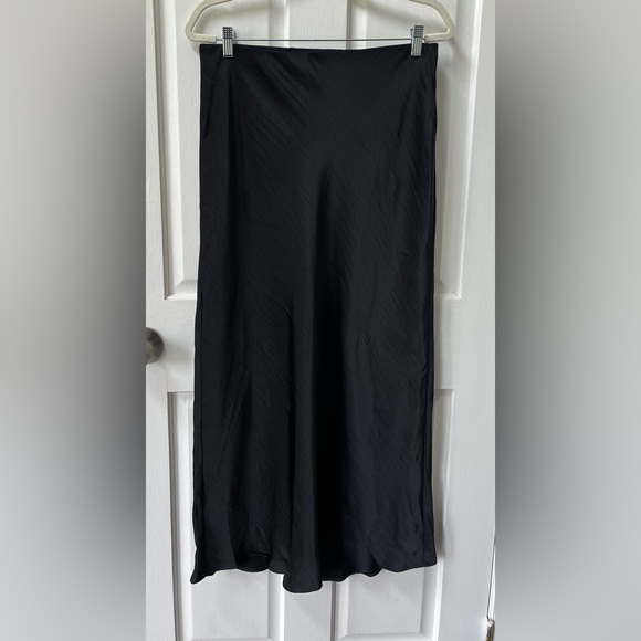 A New Day black satin maxi skirt size medium new - Picture 1 of 12